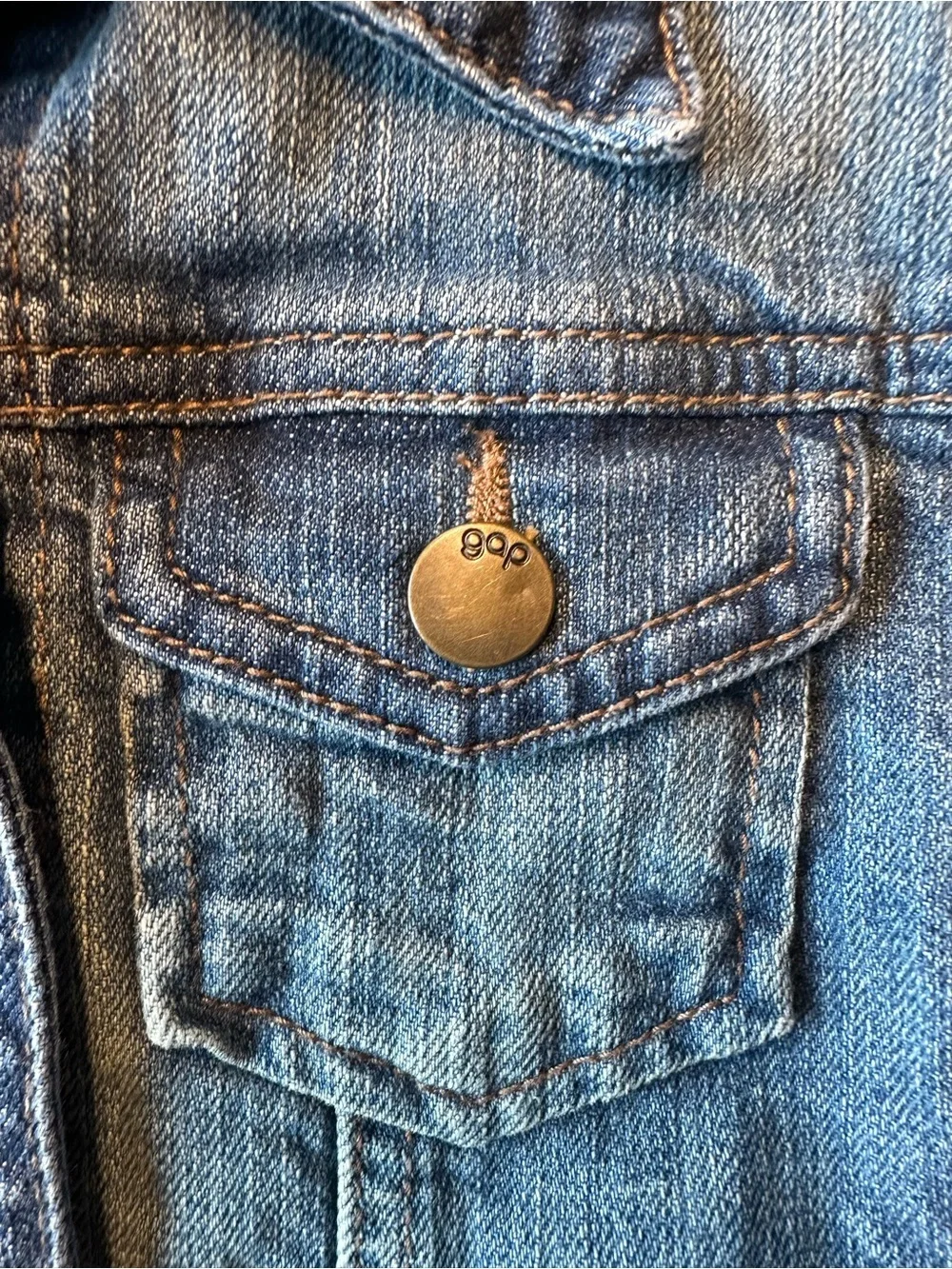 GAP Girls' Blue Denim Jean Jacket- size XSmall